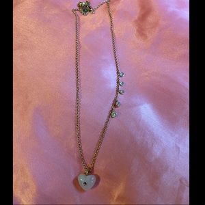 Michael Kors Rose Gold Necklace w/ Heart